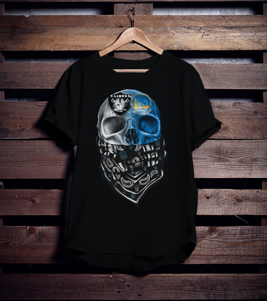 Raiders And Warriors Skull Bandana T-Shirt