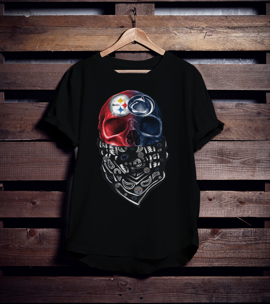 Steelers Penn State Skull Bandana T-Shirt