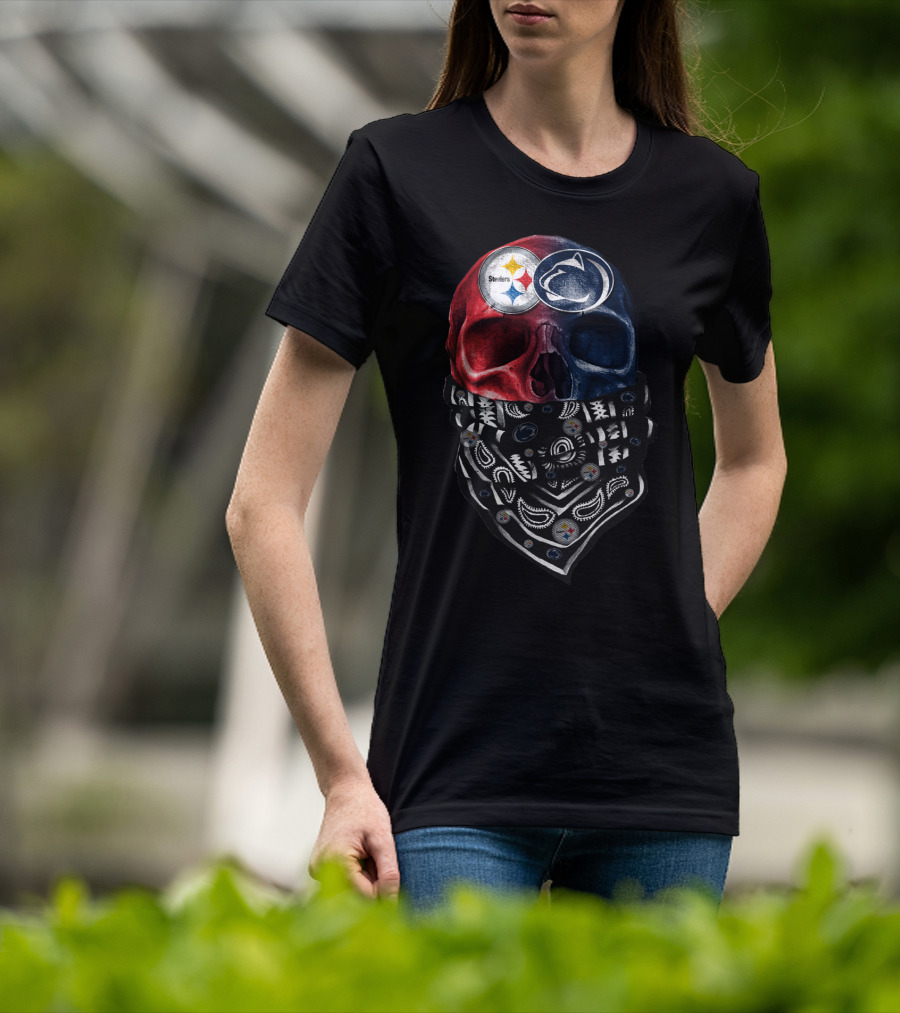 Steelers Penn State Skull Bandana T-Shirt