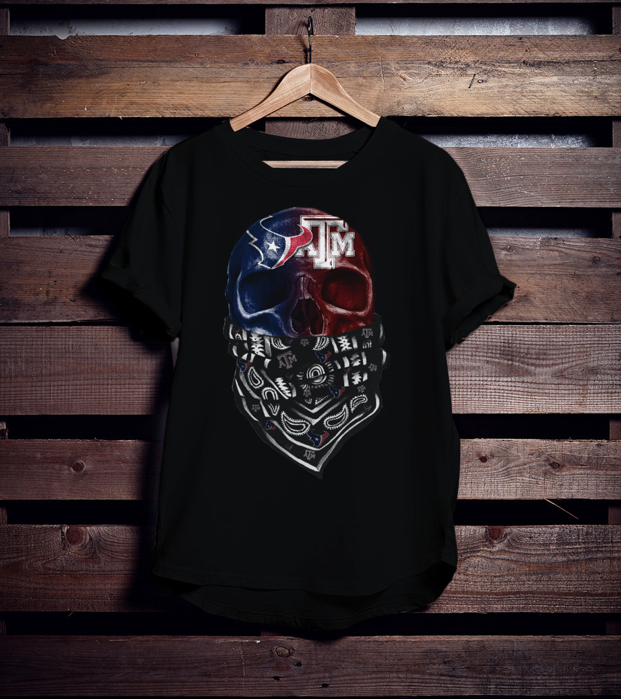 Texans Skull Bandana At M T-Shirt