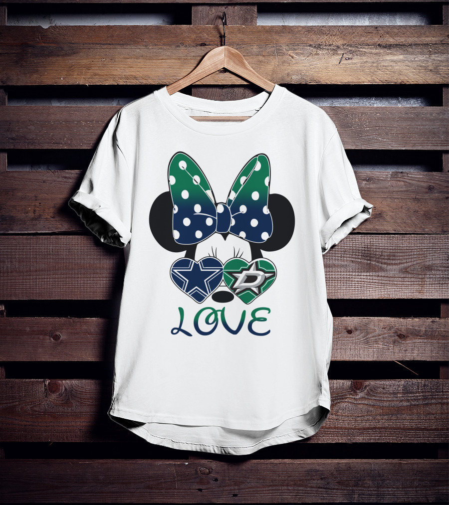 Minnie Mouse Cowboys Stars Love T-Shirt