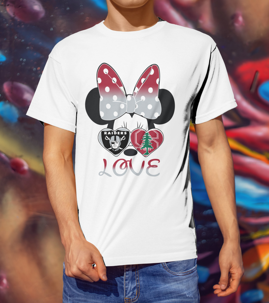 Love Raiders Stanford Minnie Bow Hearts T-Shirt