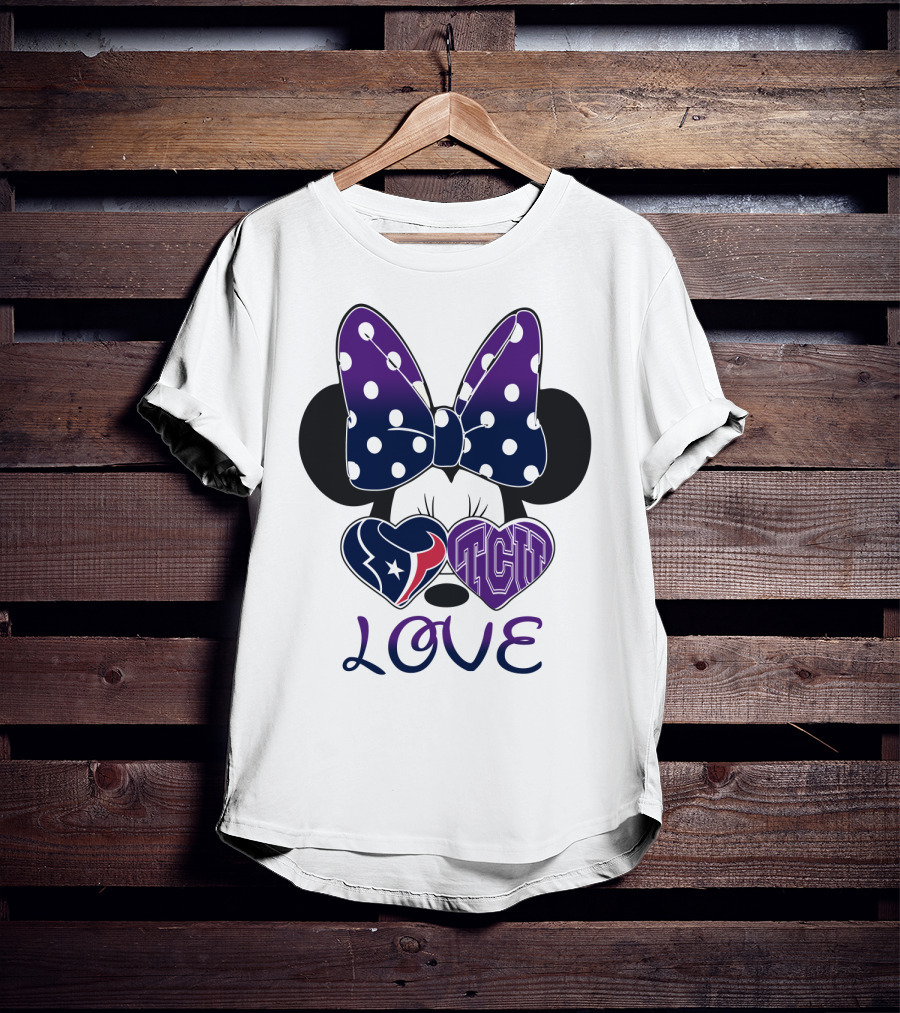 Minnie Love Texans Tcu T-Shirt