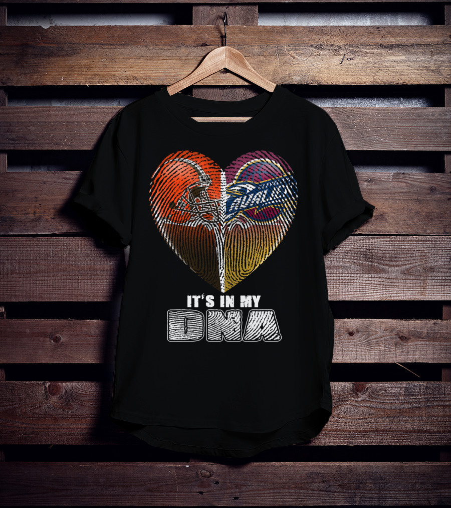 Cleveland Browns And Cavaliers It's In My Dna T-Shirt