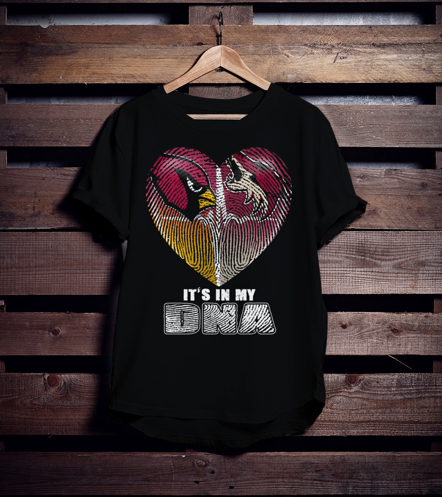 Arizona Cardinals Heart It's In My Dna T-Shirt