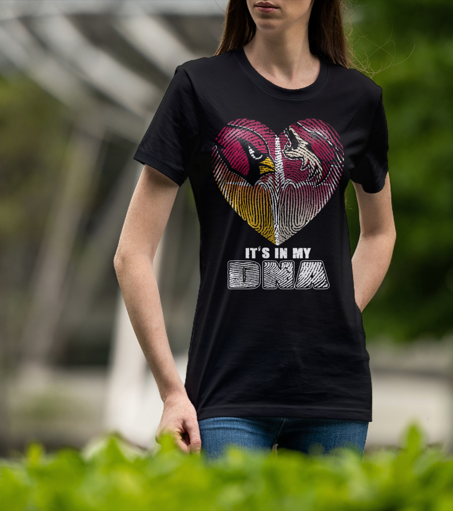 Arizona Cardinals Heart It's In My Dna T-Shirt