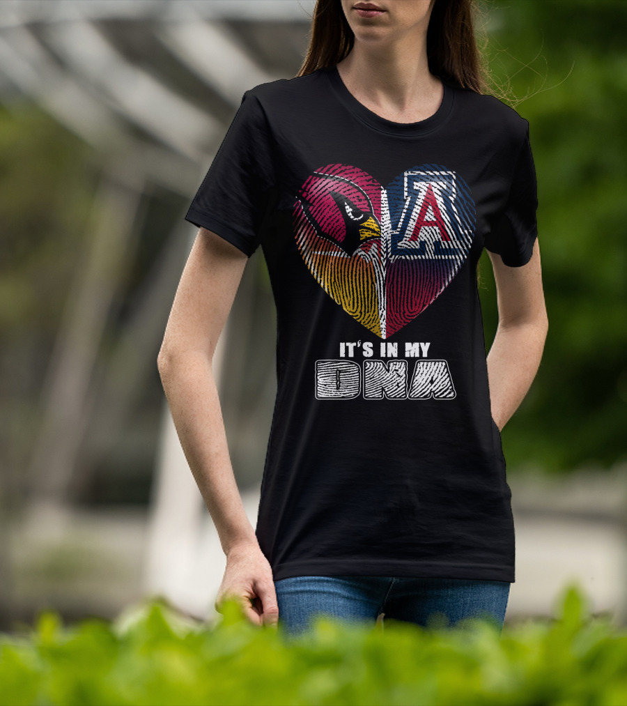 Arizona Cardinals And Wildcats It's In My Dna 031 T-Shirt