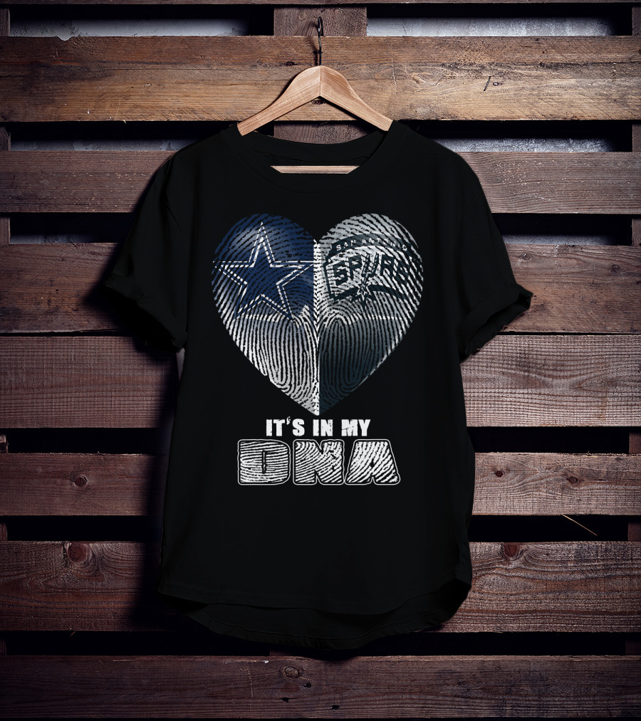 Dallas Cowboys San Antonio Spurs It's In My Dna T-Shirt