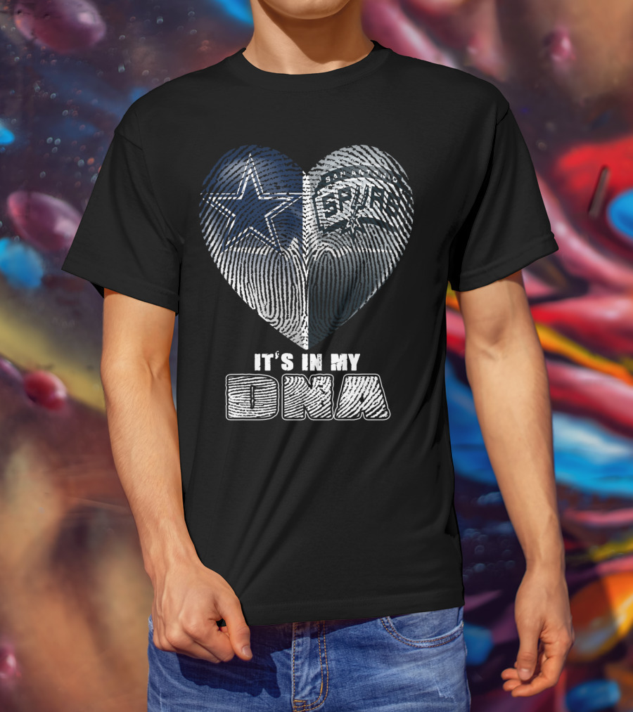 Dallas Cowboys San Antonio Spurs It's In My Dna T-Shirt