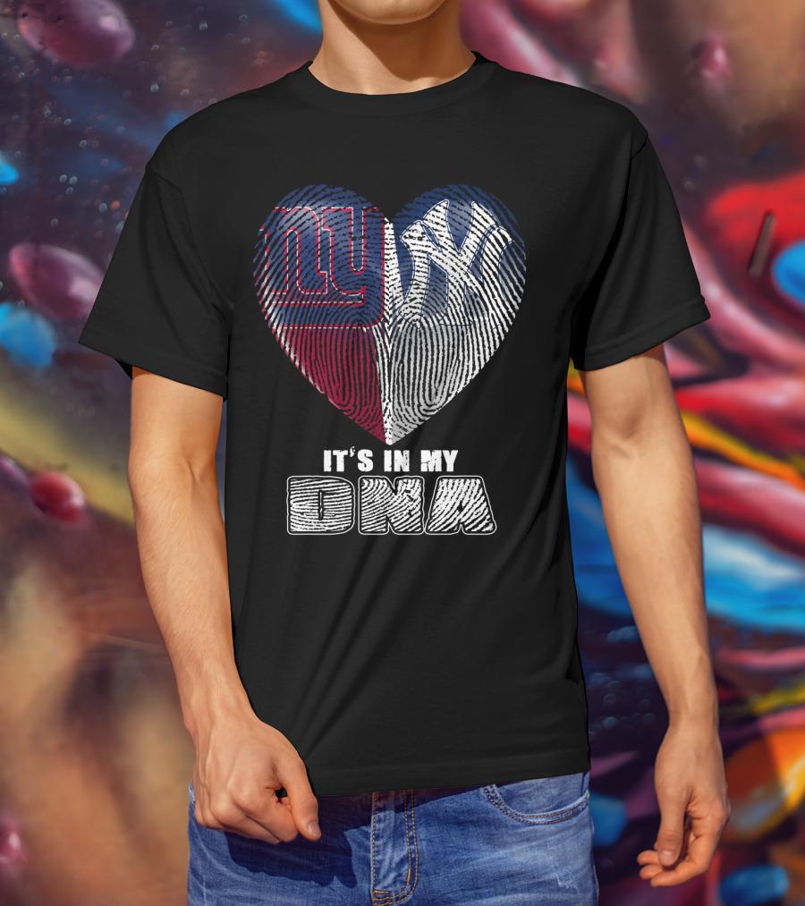 New York Giants Yankees It's In My Dna T-Shirt
