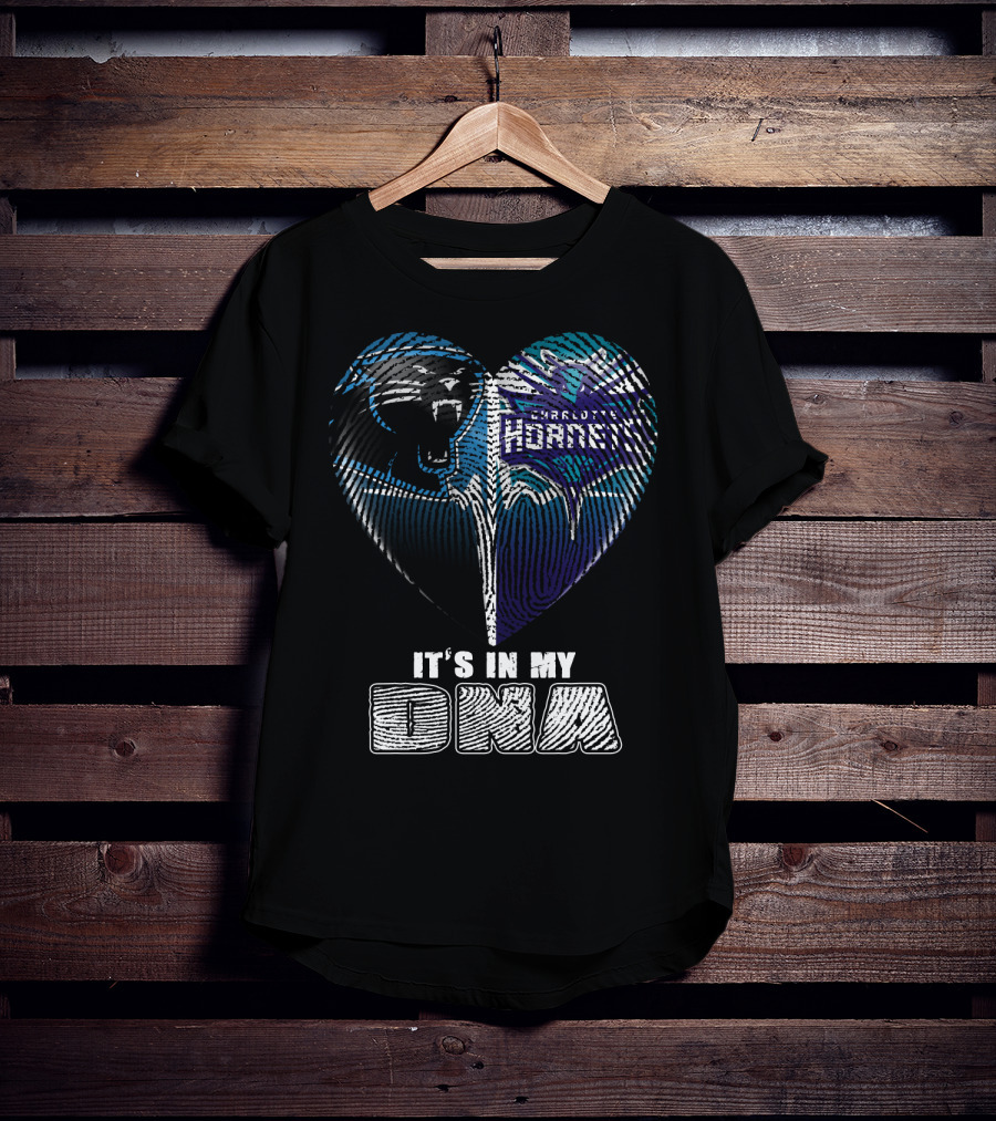 Carolina Panthers Charlotte Hornets It's In My Dna T-Shirt