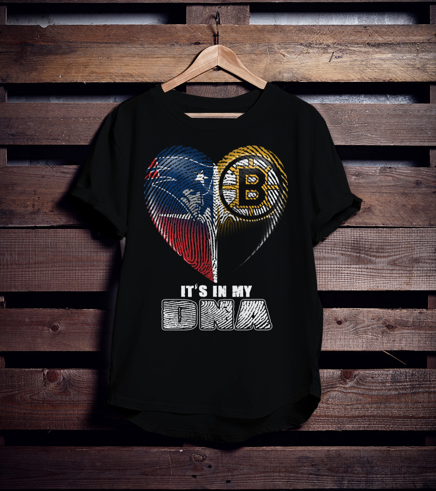 It's In My Dna Patriots Bruins T-Shirt