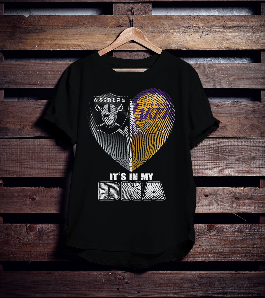 It's In My Dna Raiders Los Angeles Lakers T-Shirt