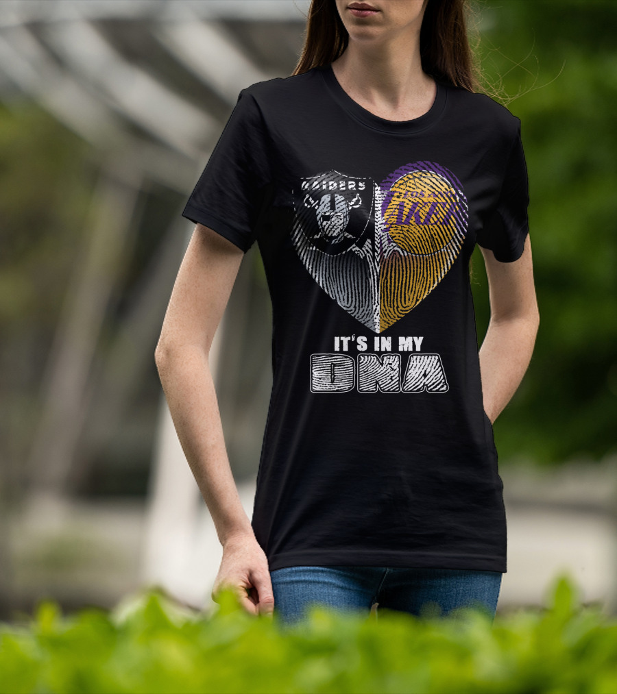 It's In My Dna Raiders Los Angeles Lakers T-Shirt