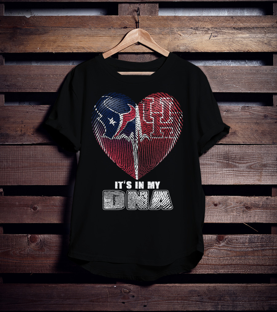 Houston Texans Uh Heart It's In My Dna T-Shirt