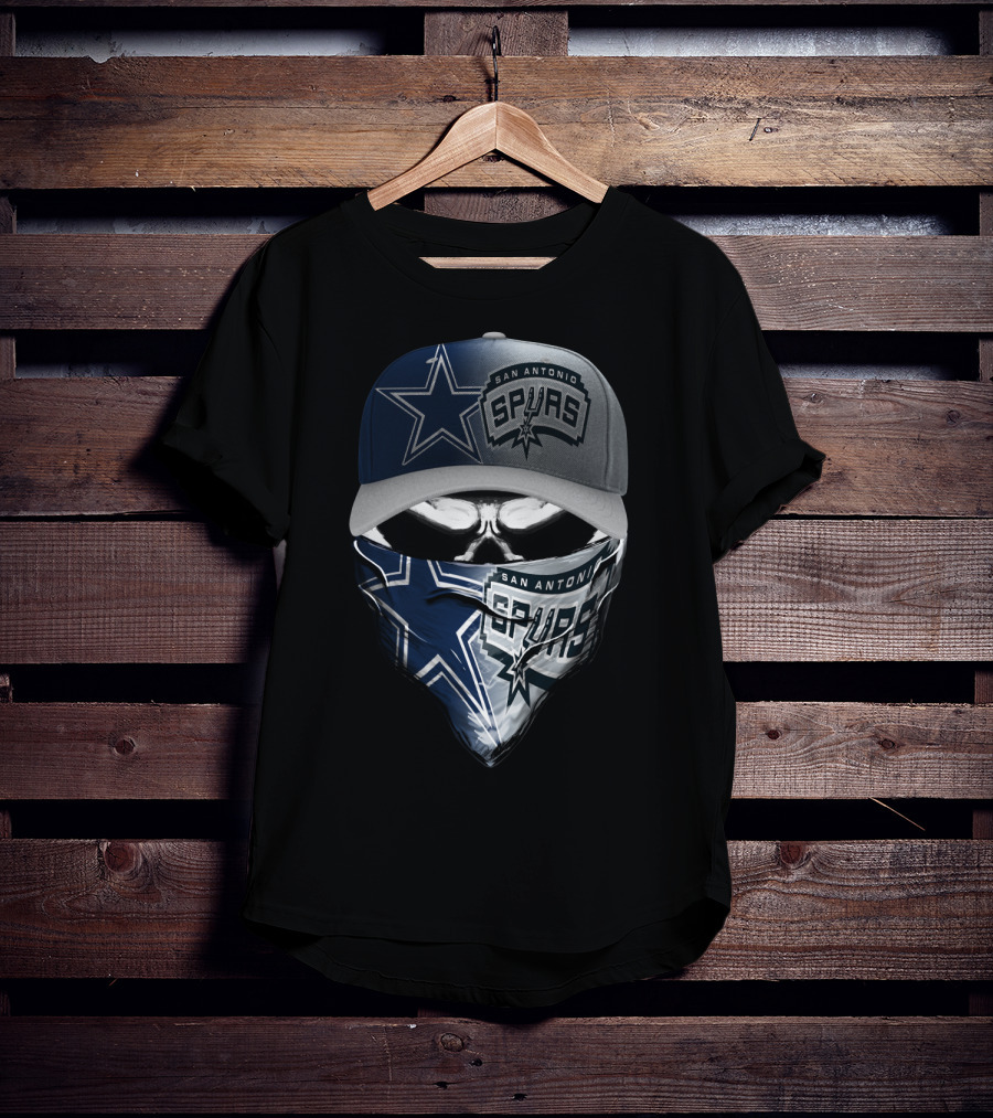 San Antonio Spurs Dallas Cowboys Skum 048 T-Shirt