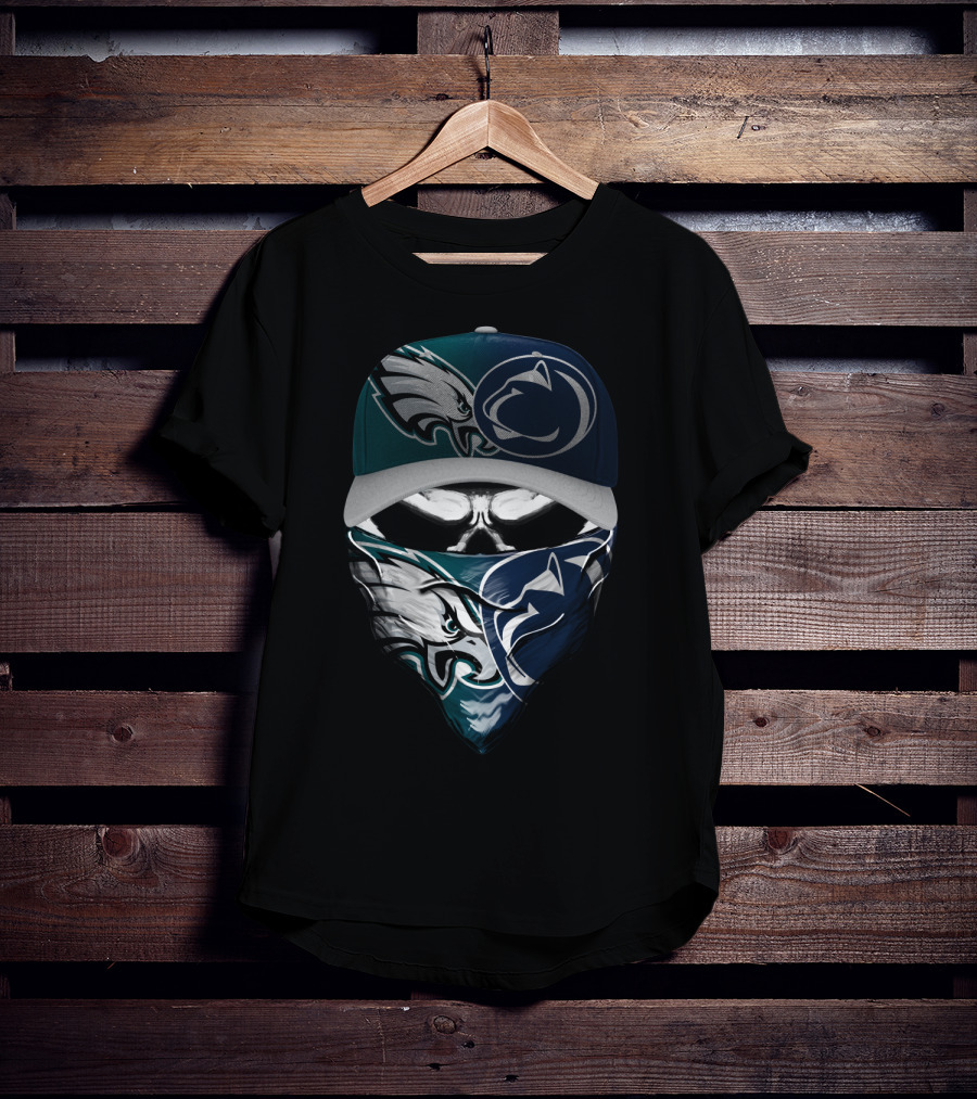 Philadelphia Eagles Penn State Nittany Lions Face Cover Hat T-Shirt