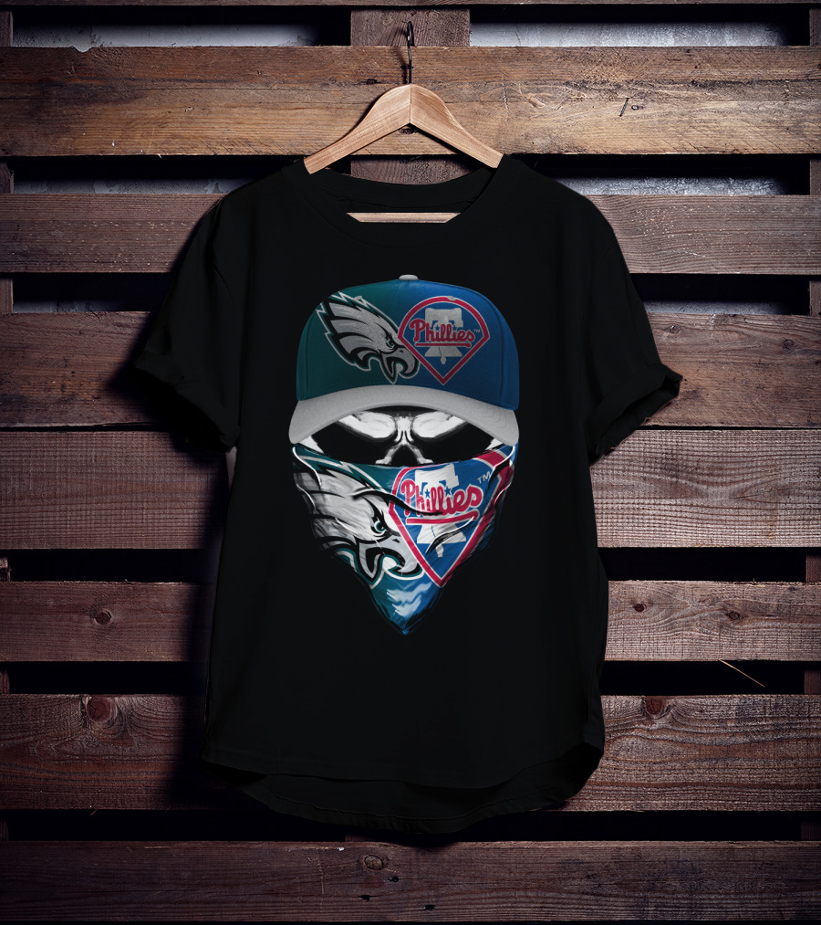 Philadelphia Eagles Phillies Fan Skum 057 Snapback And Bandana Combo T-Shirt