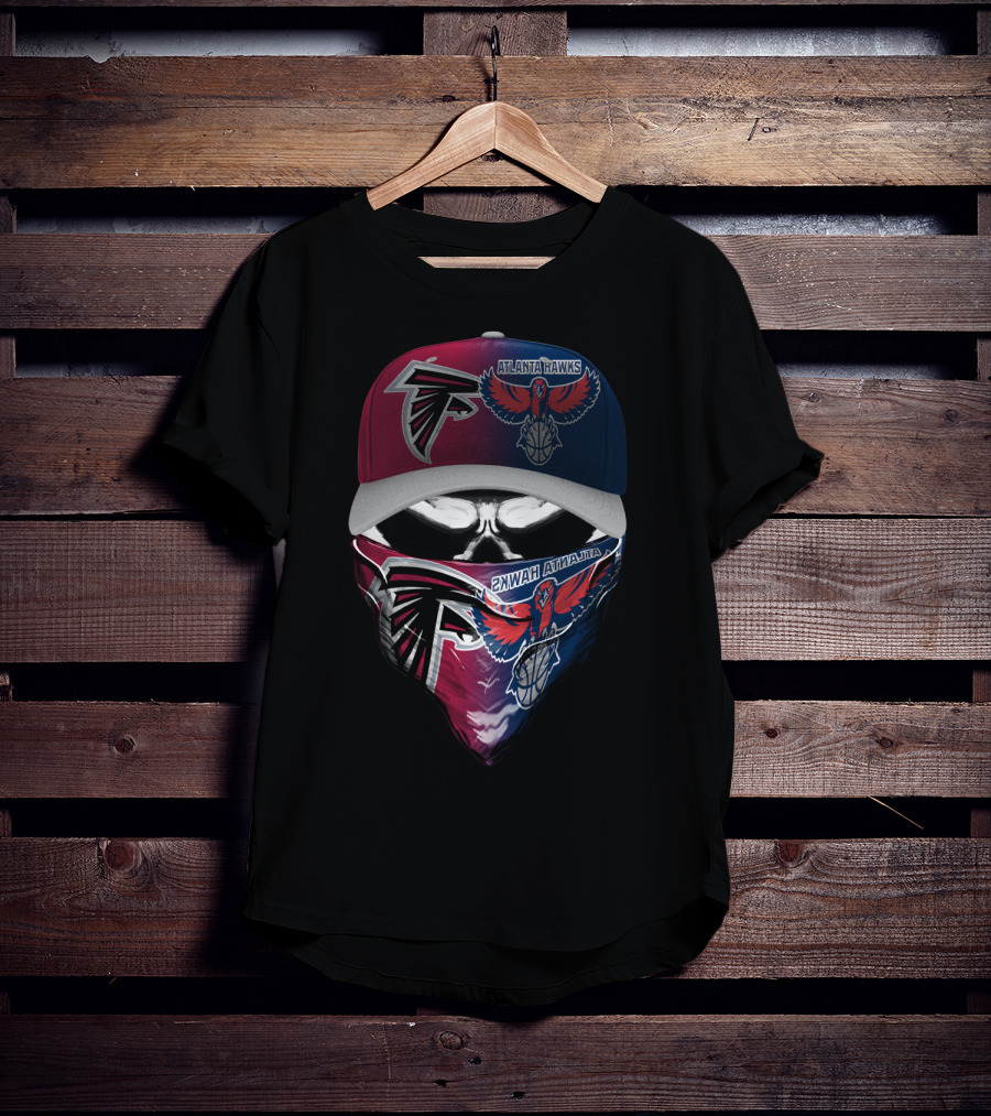 Atlanta Hawks Falcon Face Mask And Hat Combo T-Shirt