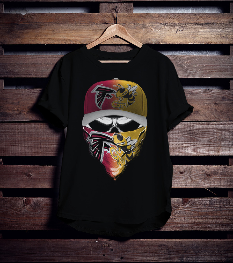 Falcons Gt Skull Mask Cap Football Crossover T-Shirt
