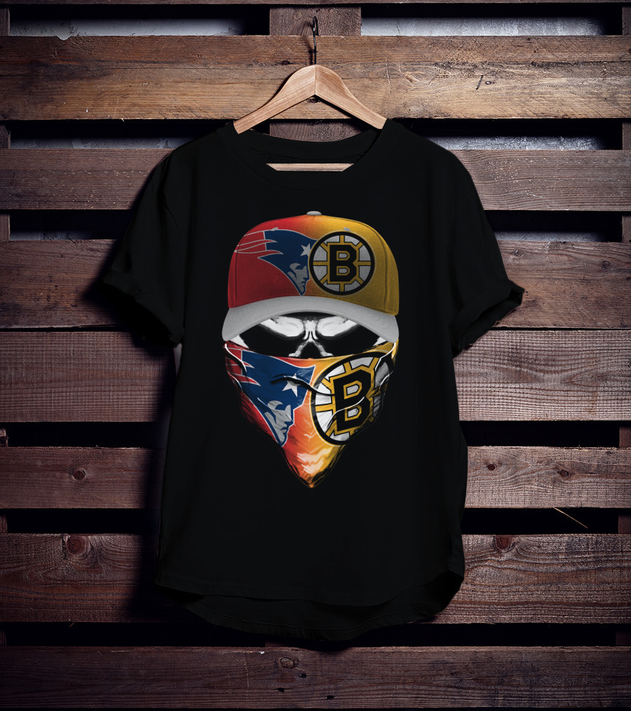 Patriots Bruins Skum 089 T-Shirt