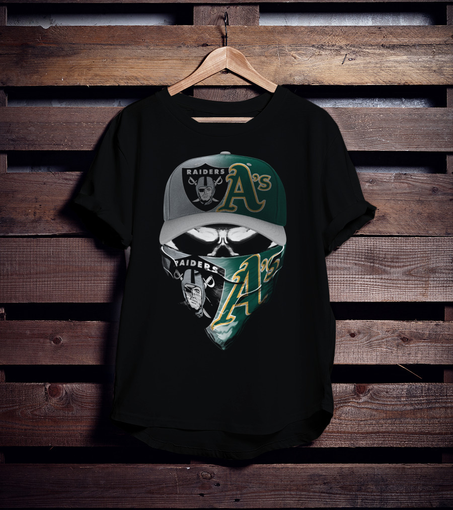 Raiders A's Mask Cap Combo Skum 096 T-Shirt