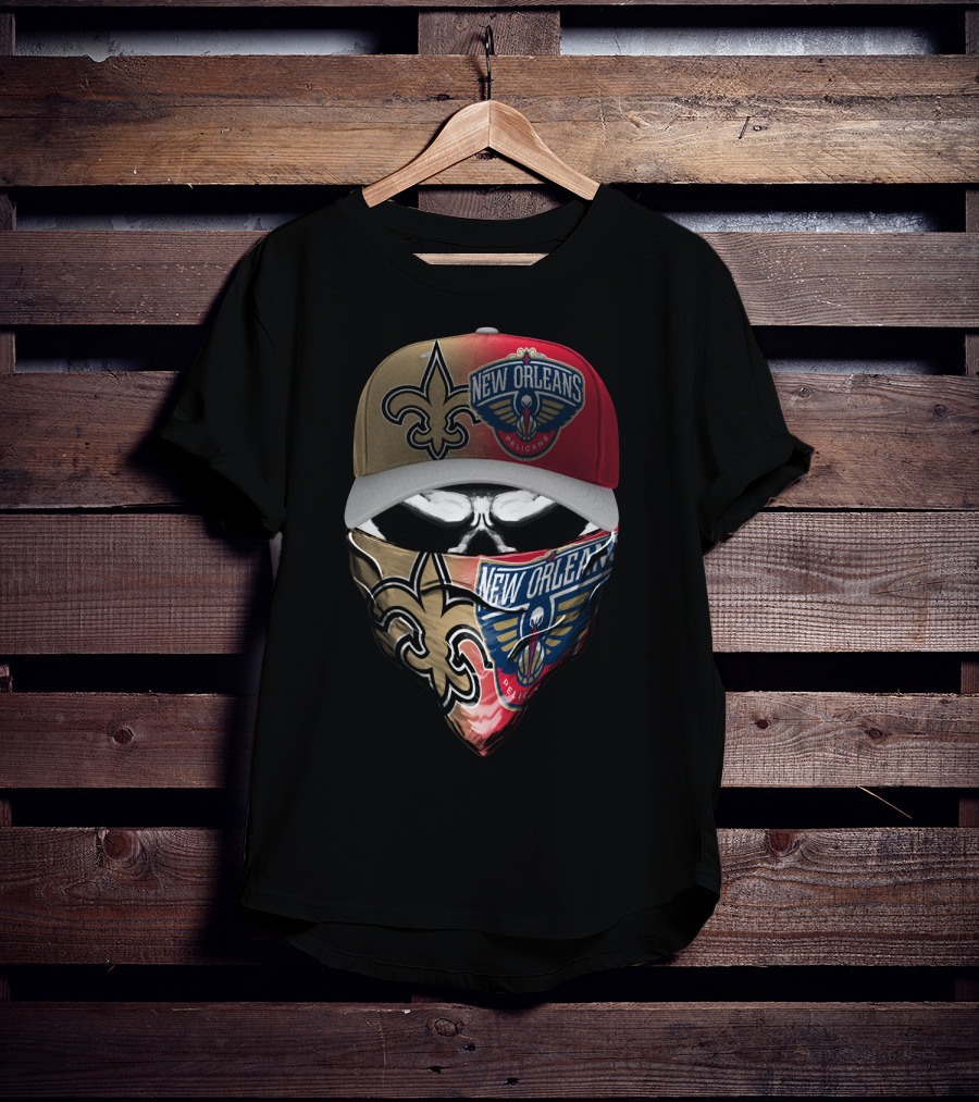 New Orleans Saints And Pelicans Skum 108 Fan Gear T-Shirt