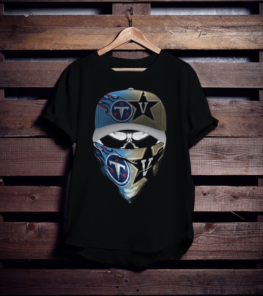 Tennessee Titans Vanderbilt Commodores Collaboration T-Shirt