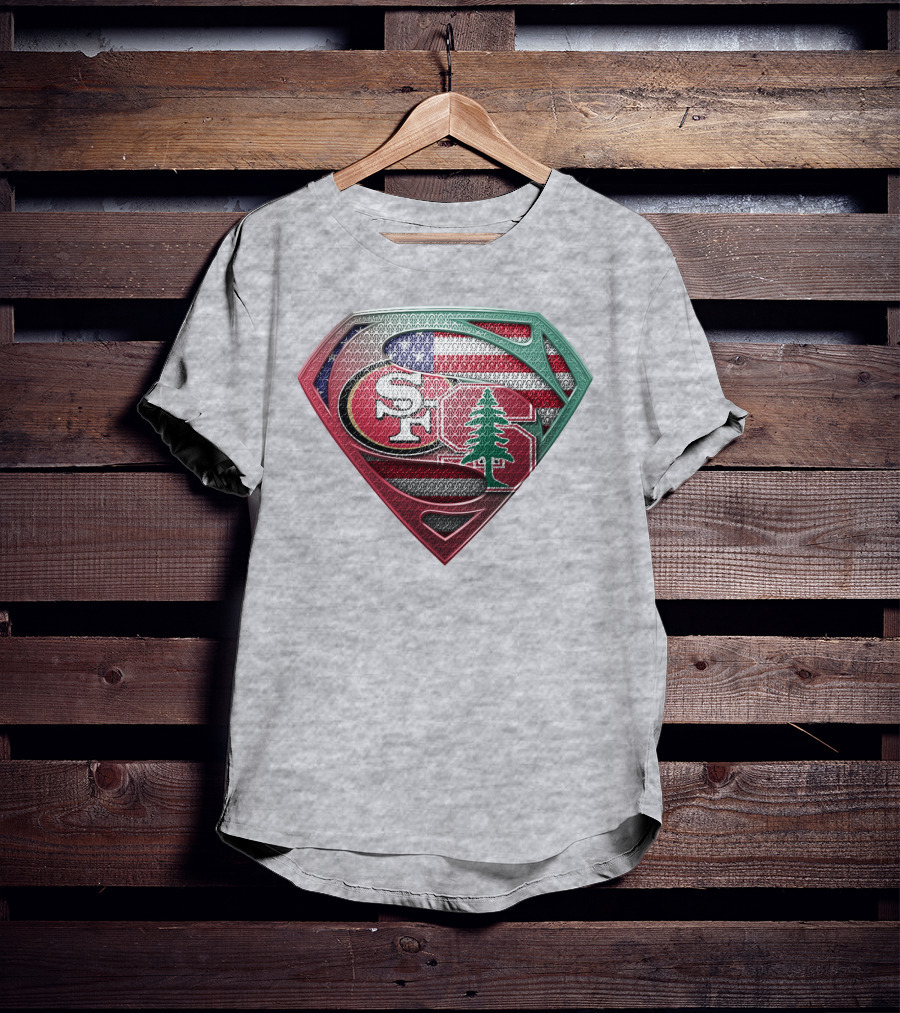 Sf Tree American Flag Shield T-Shirt