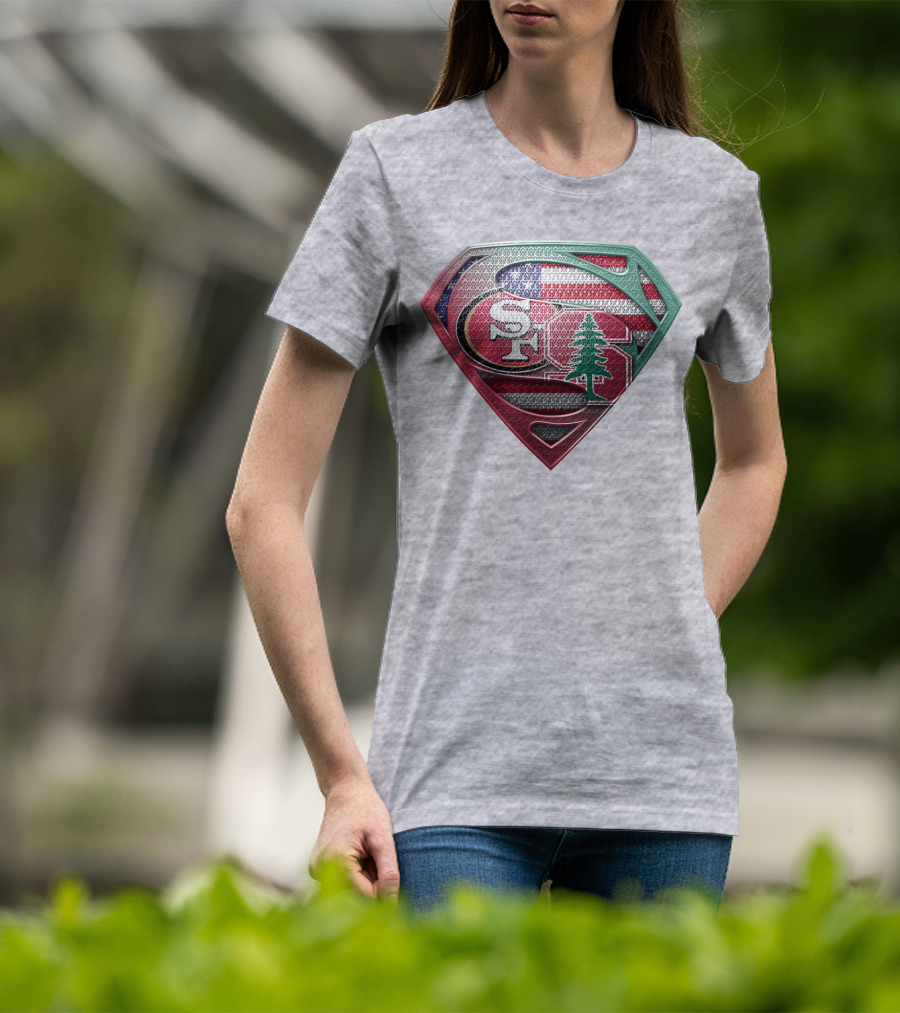 Sf Tree American Flag Shield T-Shirt