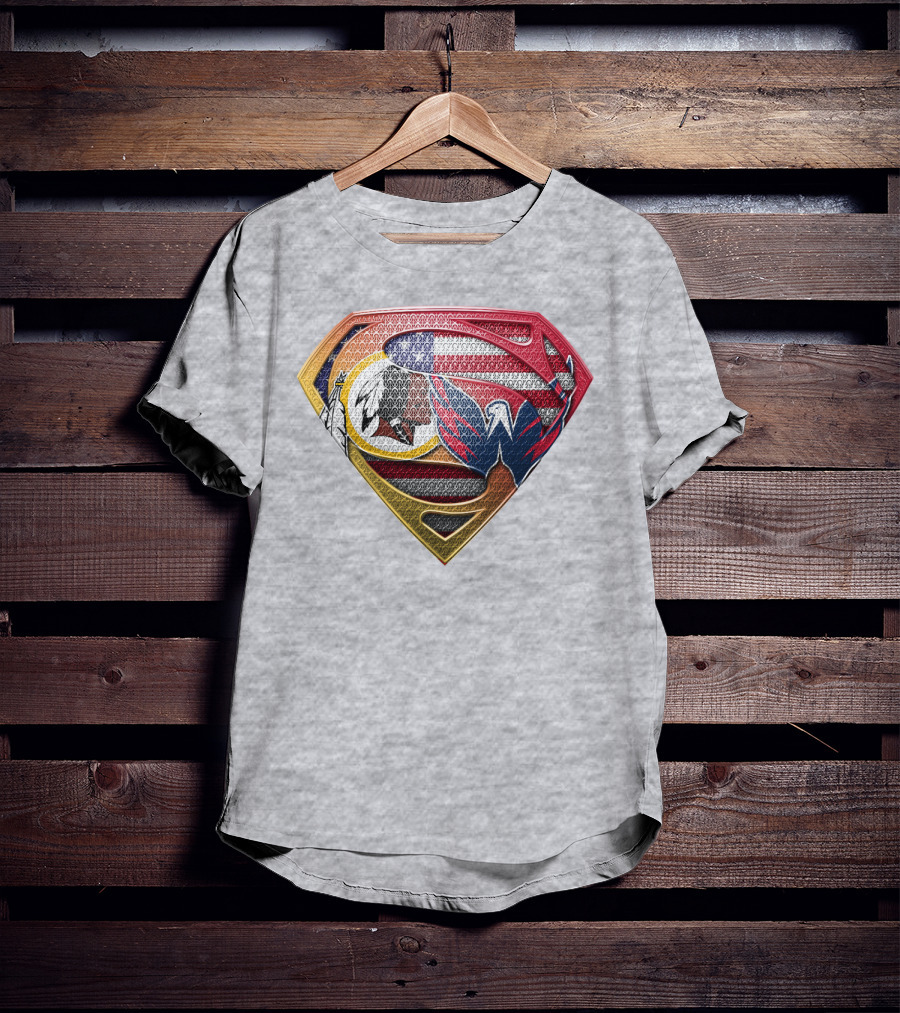 Superman Washington Sports Teams Mashup T-Shirt