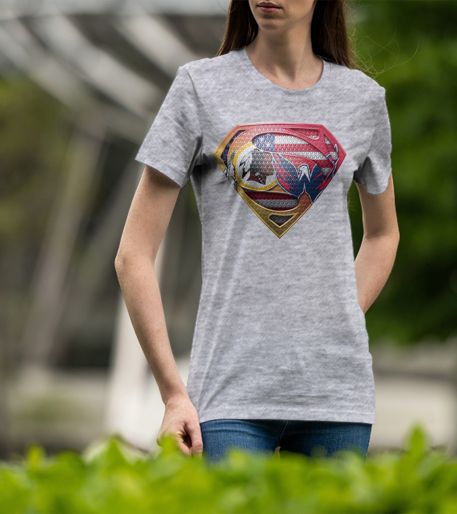 Superman Washington Sports Teams Mashup T-Shirt