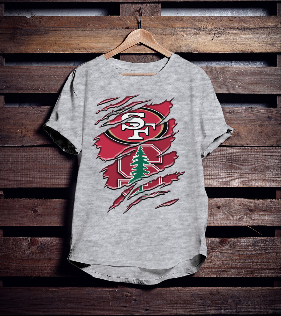 Sf Stanford Tree Logo Rah T-Shirt