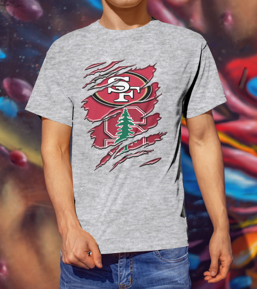 Sf Stanford Tree Logo Rah T-Shirt