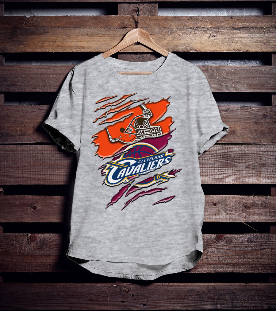Cleveland Cavaliers Browns Helmet Rah T-Shirt