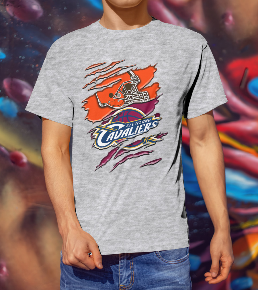 Cleveland Cavaliers Browns Helmet Rah T-Shirt