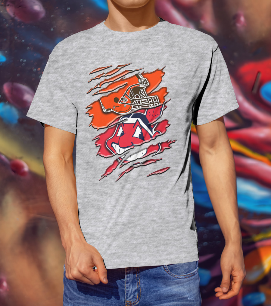 Cleveland Browns And Chief Wahoo Rah T-Shirt