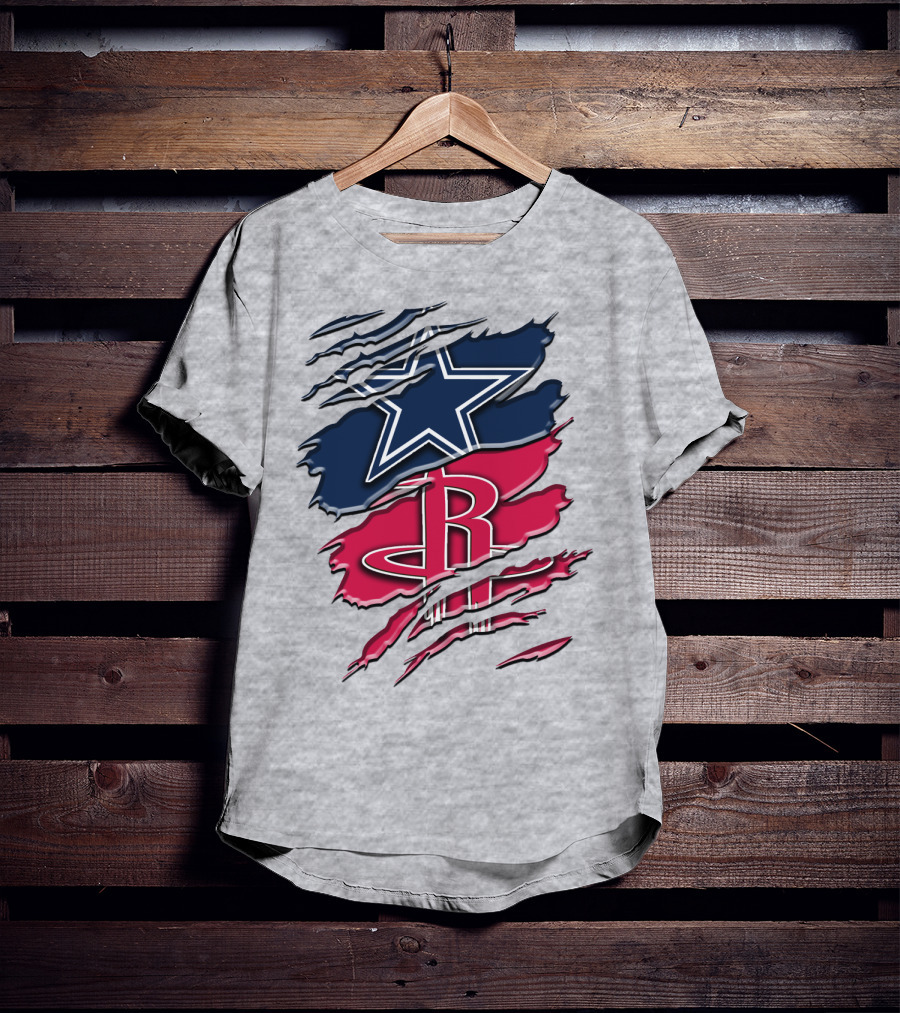 Dallas Cowboys Houston Rockets Rah 047 T-Shirt