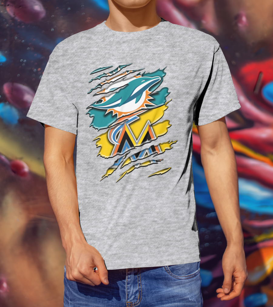 Miami Dolphins Marlins Rah 053 T-Shirt
