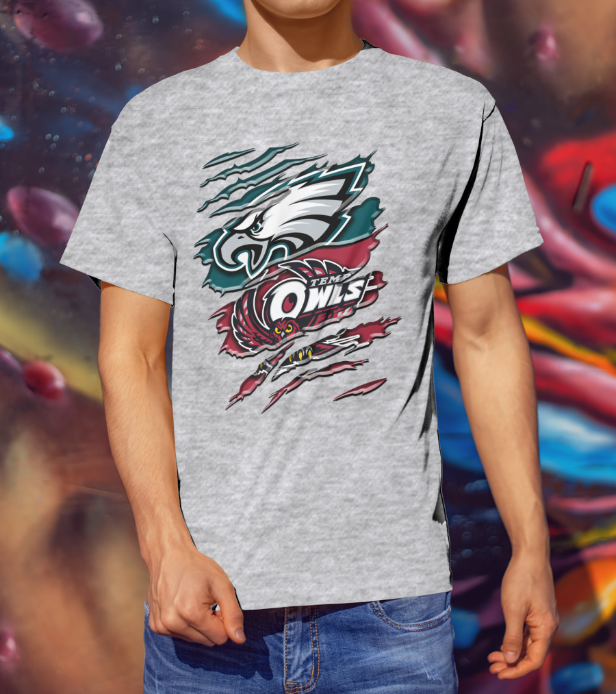 Philadelphia Eagles Temple Owls Rah 058 T-Shirt