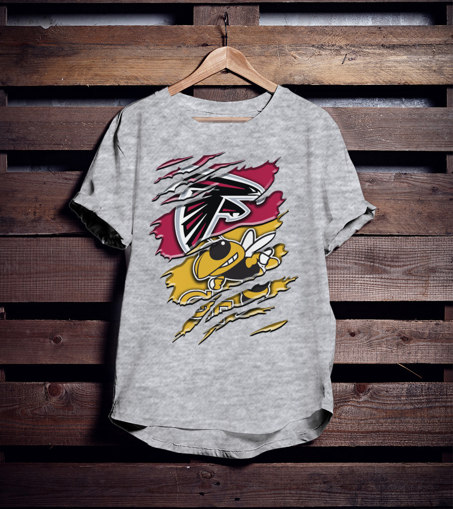 Atlanta Falcons And Georgia Tech Yellow Jackets Rah 062 T-Shirt