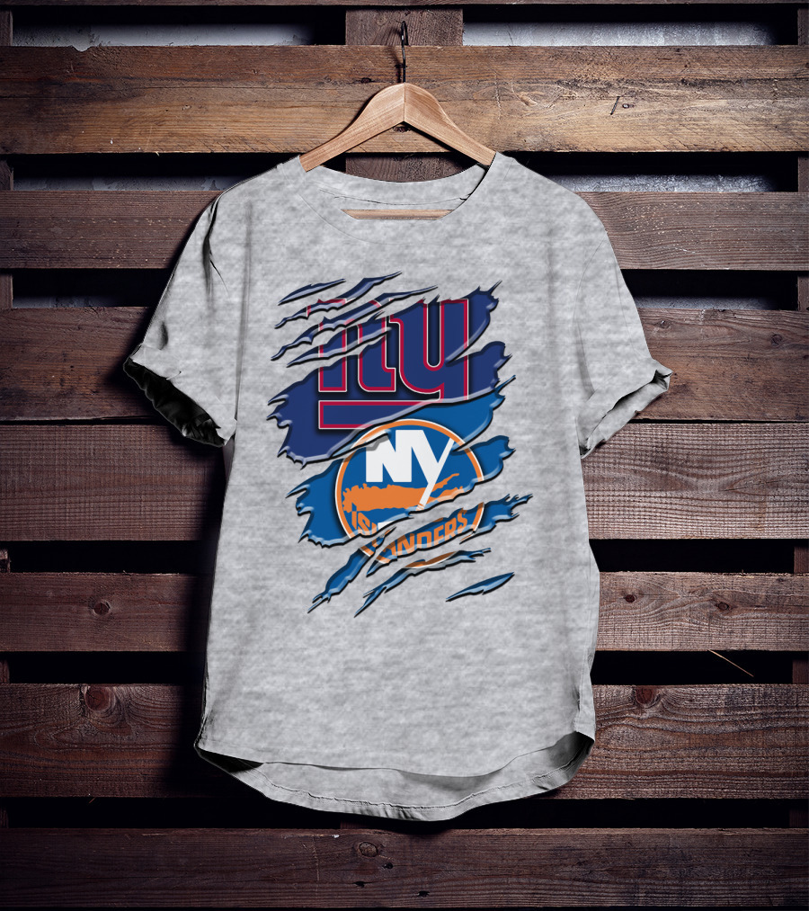 New York Giants Ny Islanders Crossover Rah 063 T-Shirt