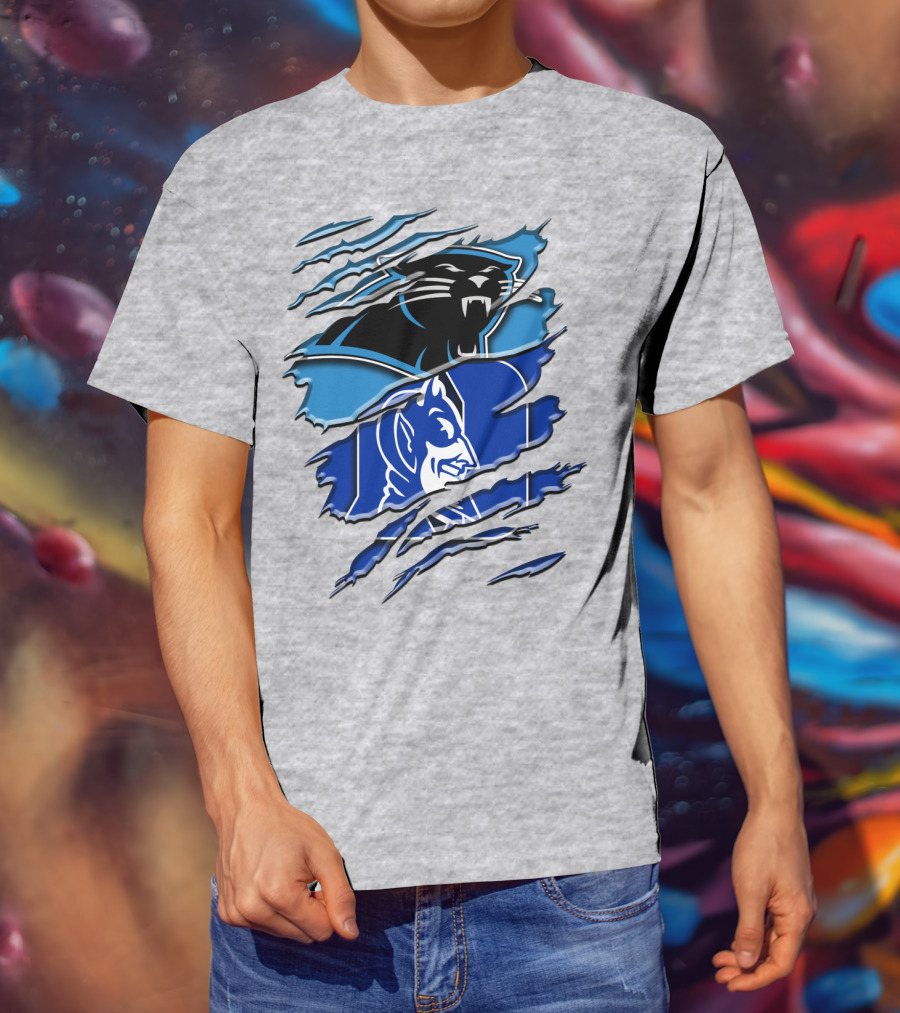 Carolina Panthers Duke Blue Devils Rah 084 T-Shirt