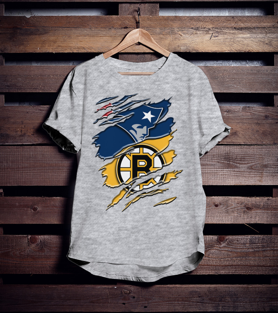 New England Patriots Boston Bruins Blend T-Shirt