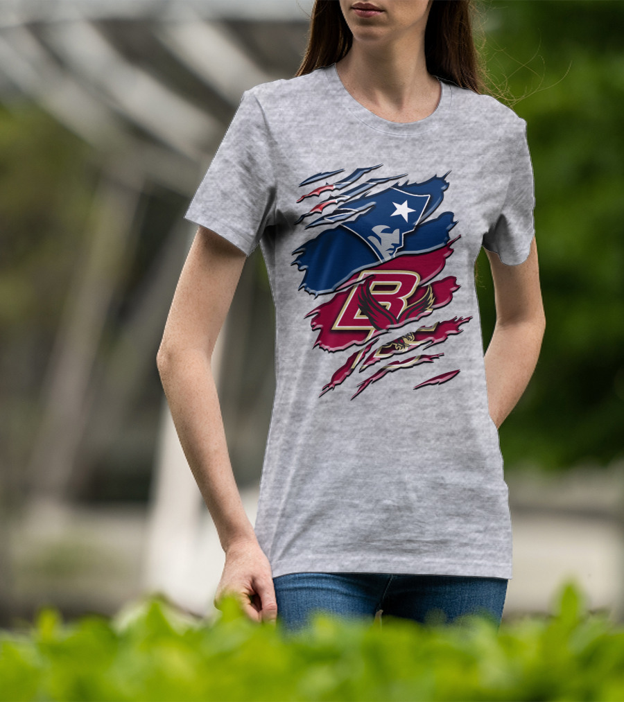 New England Patriots Boston College Eagle Claw Marks T-Shirt