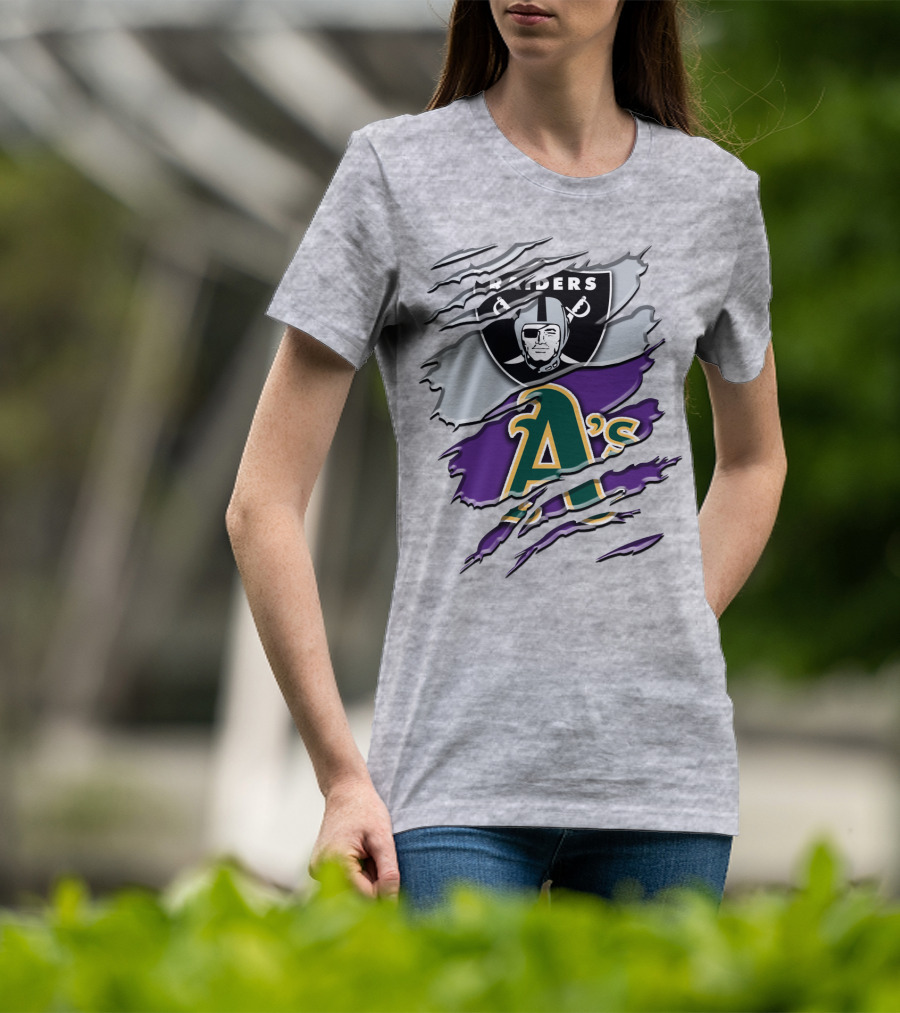 Raiders A's Logo Blend T-Shirt