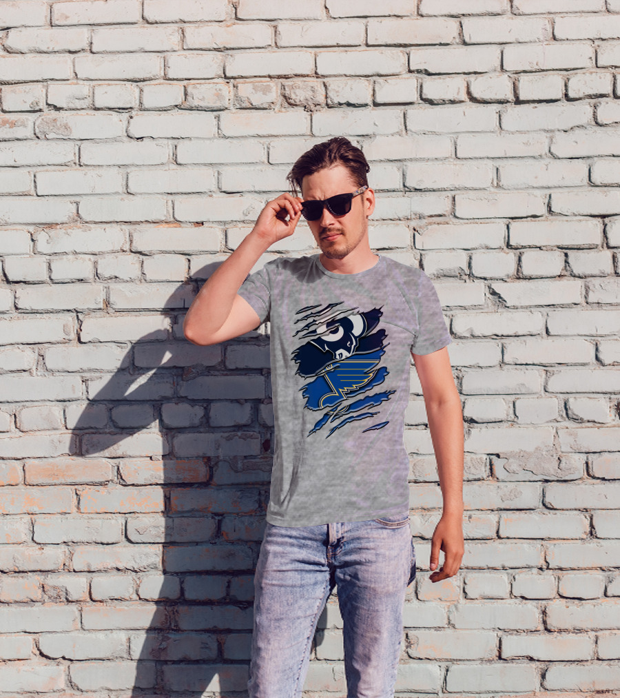 Rams And Blues Dual Logo Rah 099 T-Shirt