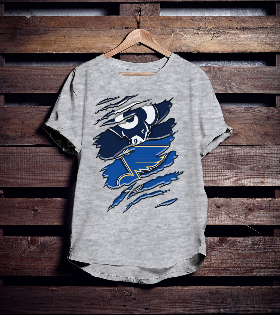 Rams And Blues Dual Logo Rah 099 T-Shirt