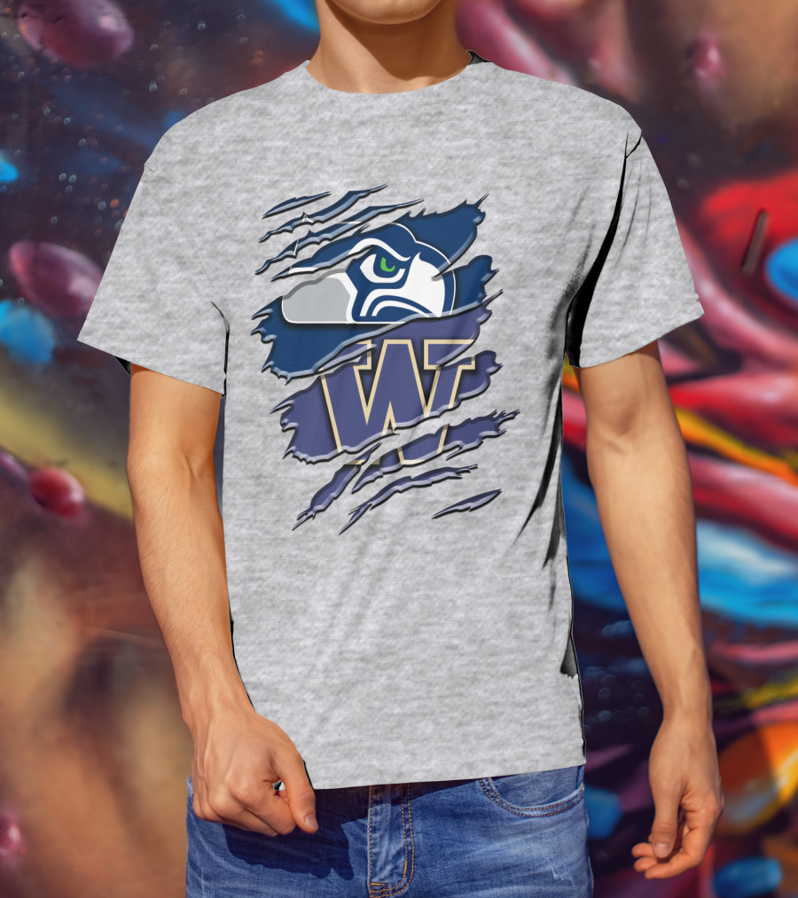 Seattle Seahawks University Of Washington Rah 110 T-Shirt