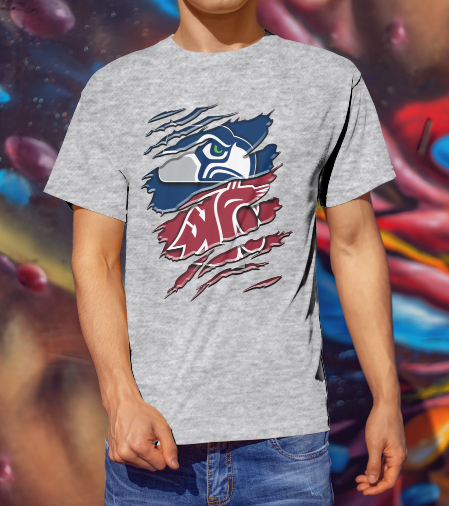 Seahawks Cougars Rah 111 Hybrid T-Shirt